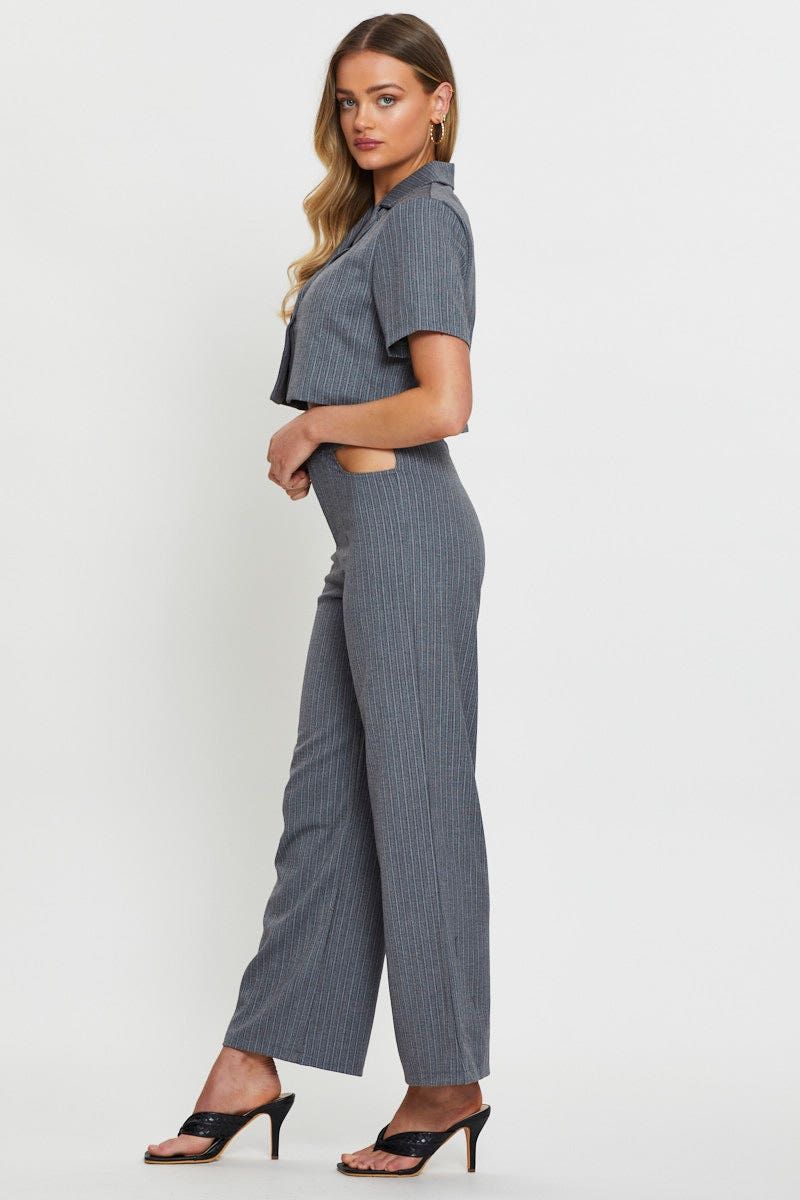 Stripe Wide Leg Pants sold by Ally Fashion product image thumbnail 2