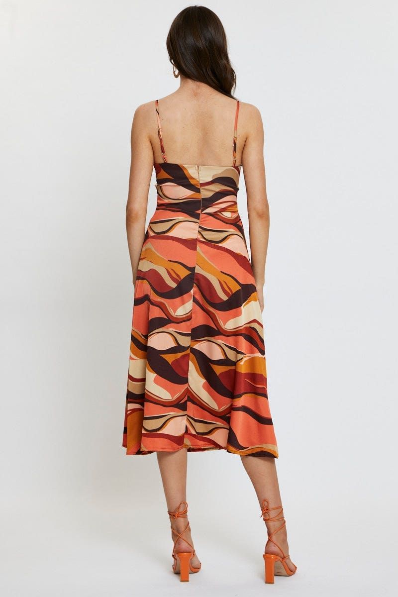 Print A Line Dress Midi sold by Ally Fashion product image thumbnail 5