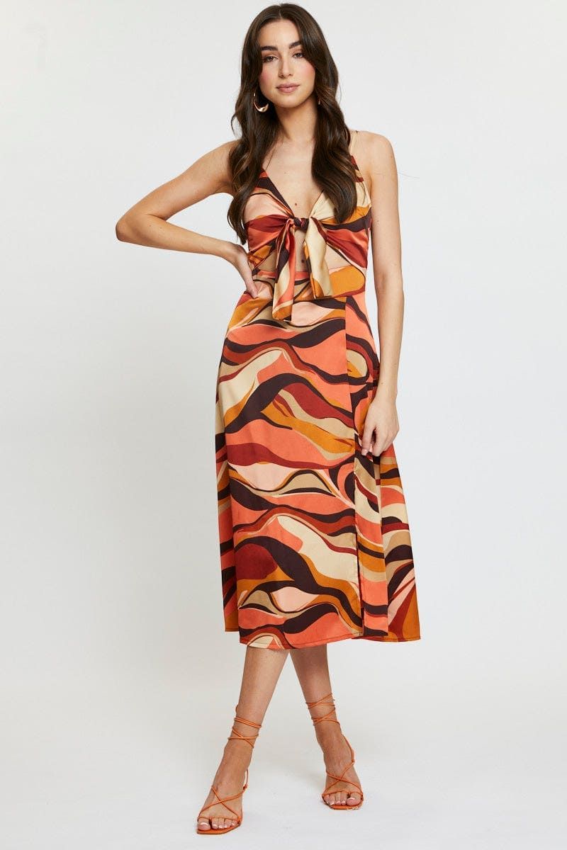Print A Line Dress Midi sold by Ally Fashion product image thumbnail 3