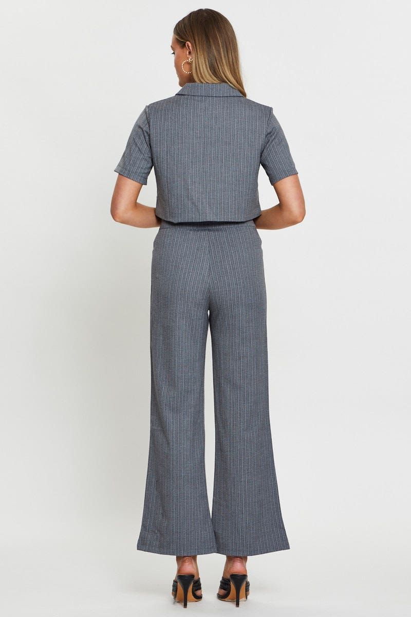 Stripe Wide Leg Pants sold by Ally Fashion product image thumbnail 3