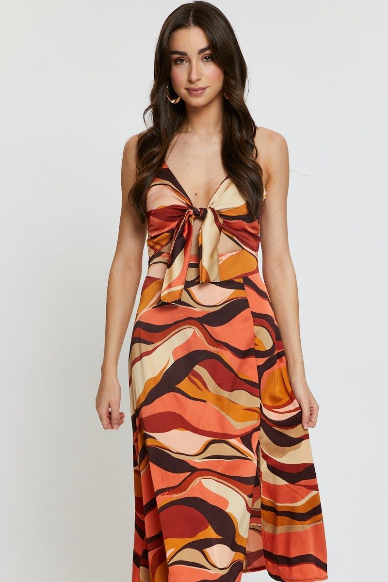 Print A Line Dress Midi sold by Ally Fashion product image thumbnail 2