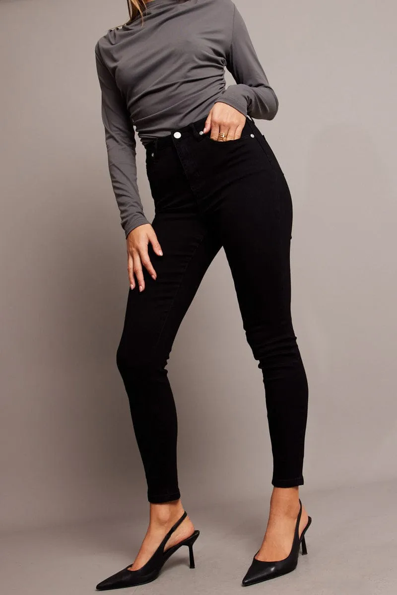 Black Skinny Jean High Rise sold by Ally Fashion