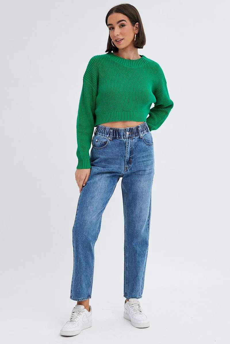 Denim Paper Bag Jeans High Waist sold by Ally Fashion product image thumbnail 3