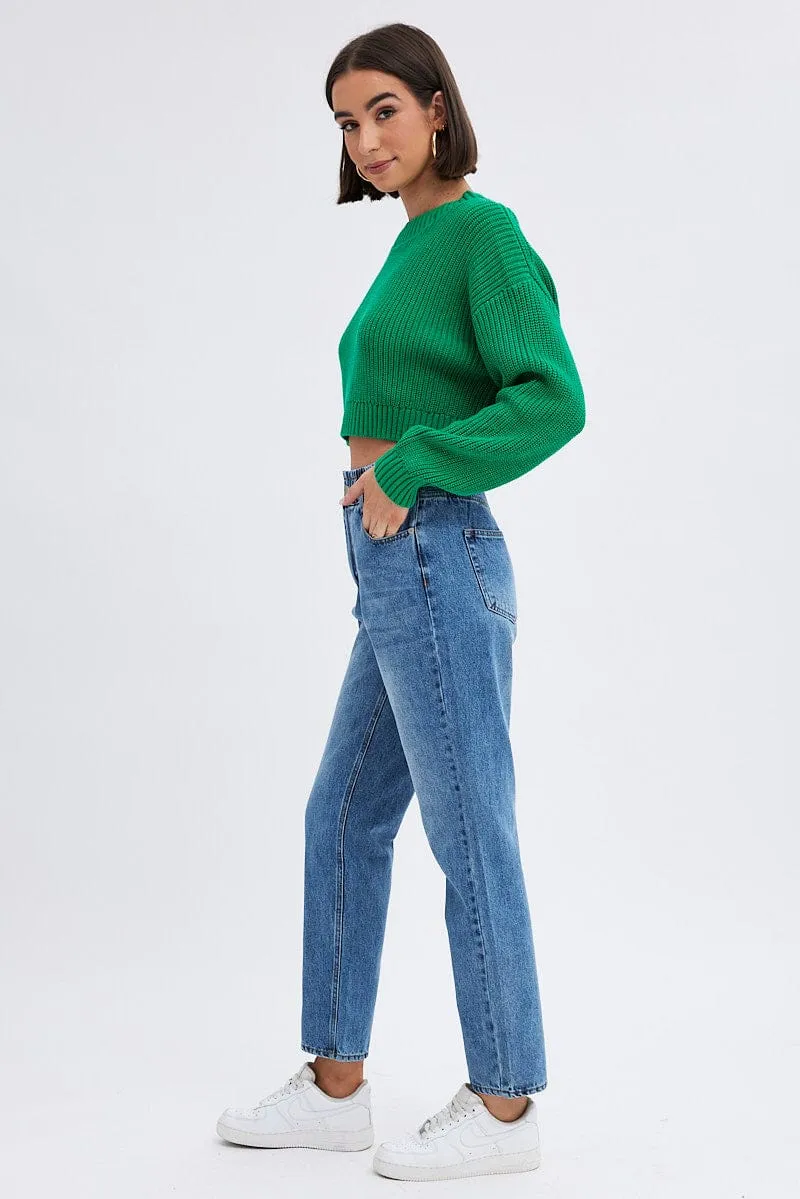 Denim Paper Bag Jeans High Waist sold by Ally Fashion product image thumbnail 4