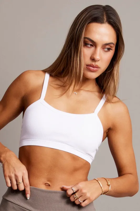 White Bralette Seamless sold by Ally Fashion