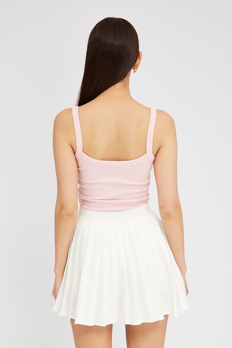 White Mini Skirt Tennis High Rise sold by Ally Fashion product image thumbnail 5