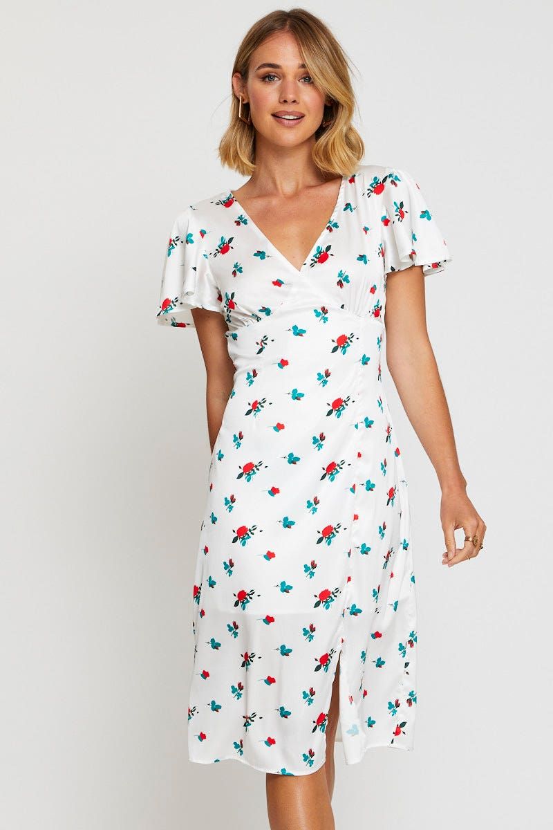 Print Midi Dress Short Sleeve sold by Ally Fashion product image thumbnail 2