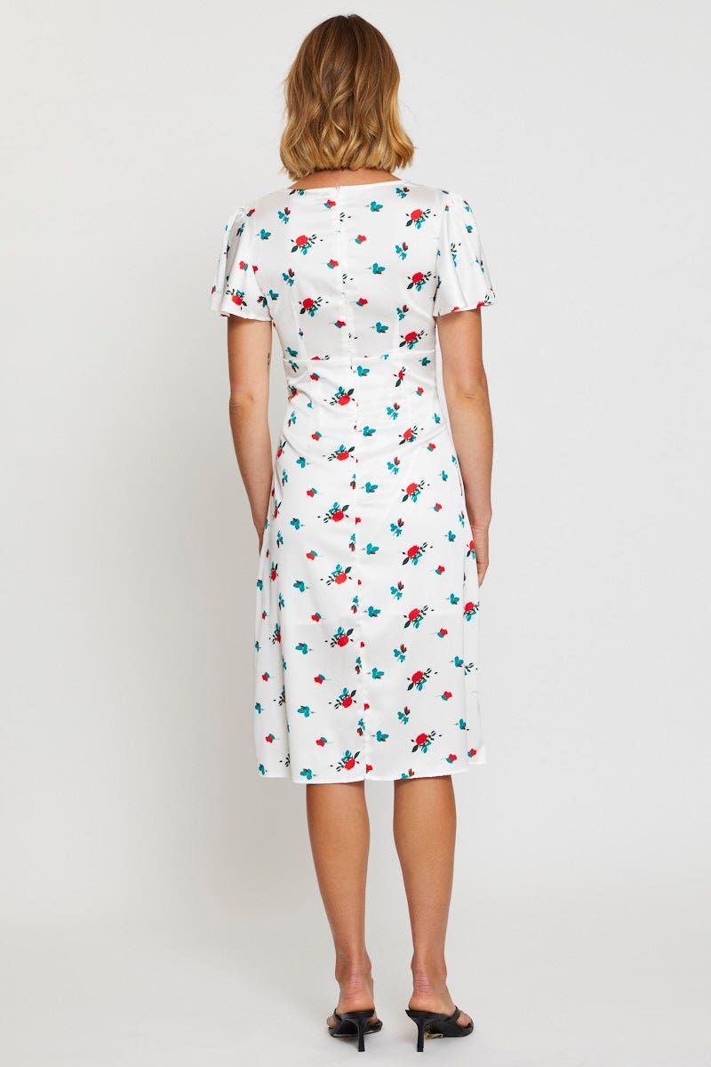Print Midi Dress Short Sleeve sold by Ally Fashion product image thumbnail 5