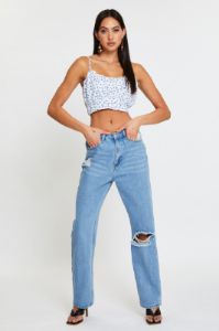Print Singlet Sleeveless Crop sold by Ally Fashion
