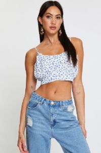 Print Singlet Sleeveless Crop sold by Ally Fashion