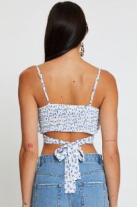 Print Singlet Sleeveless Crop sold by Ally Fashion