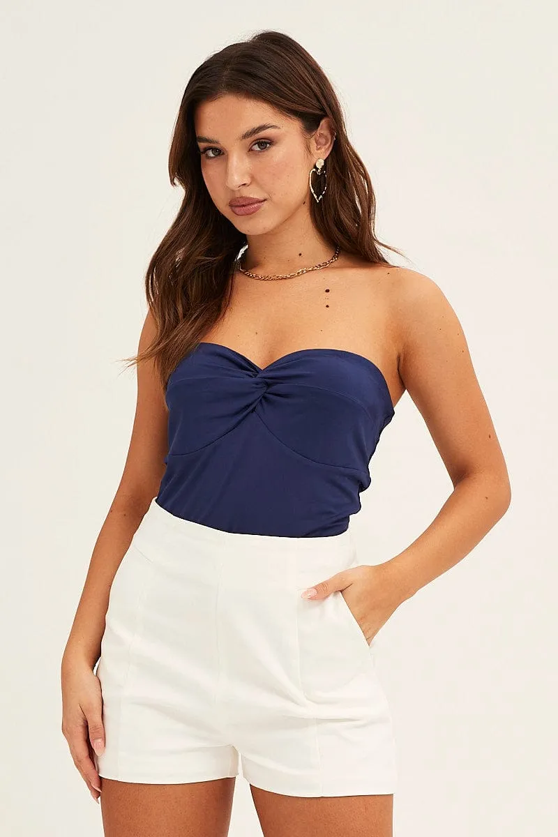 Blue Bandeau Top Boob Tube Twist sold by Ally Fashion product image thumbnail 3