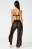 Black Ruffle Beach Pants sold by Ally Fashion