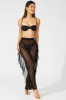 Black Ruffle Beach Pants sold by Ally Fashion