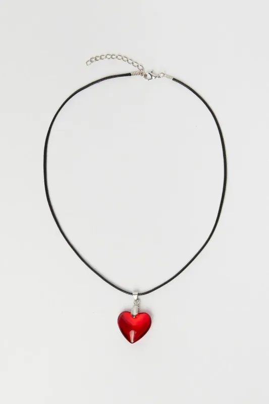 Red Heart Pendent Necklace sold by Ally Fashion
