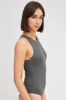Grey Supersoft Bodysuit Sleeveless sold by Ally Fashion