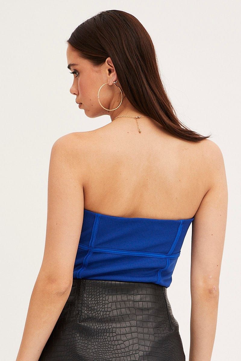 Blue Strapless Bodysuit Bodice Detail sold by Ally Fashion product image thumbnail 5