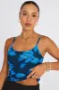Blue Floral Cami Top Sleeveless Mesh sold by Ally Fashion