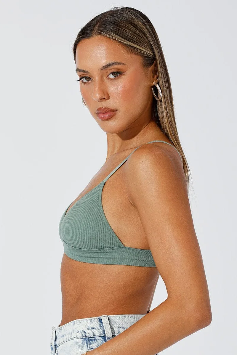 Green Bralette Seamless sold by Ally Fashion product image thumbnail 2