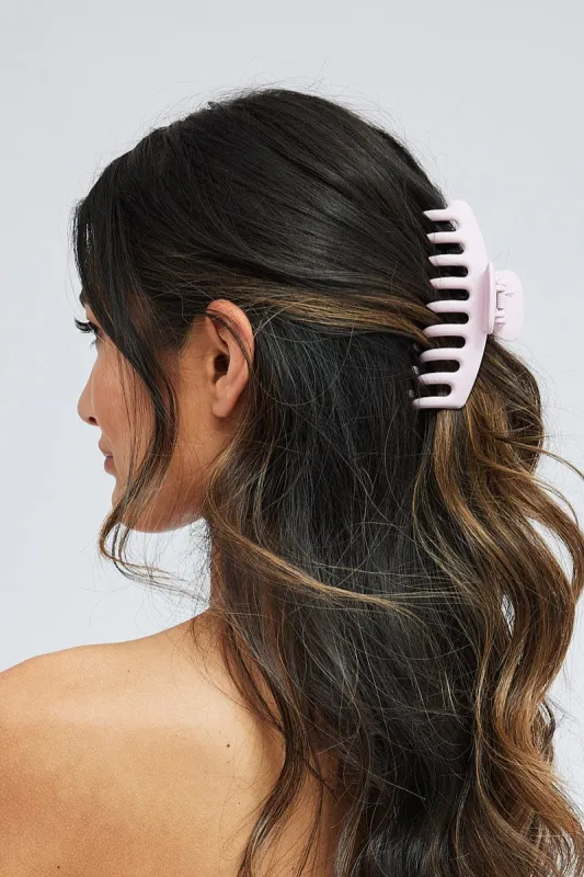 Pink Classic Hair Claw Clip sold by Ally Fashion
