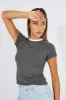 Grey Supersoft Top Short Sleeve Stripe sold by Ally Fashion