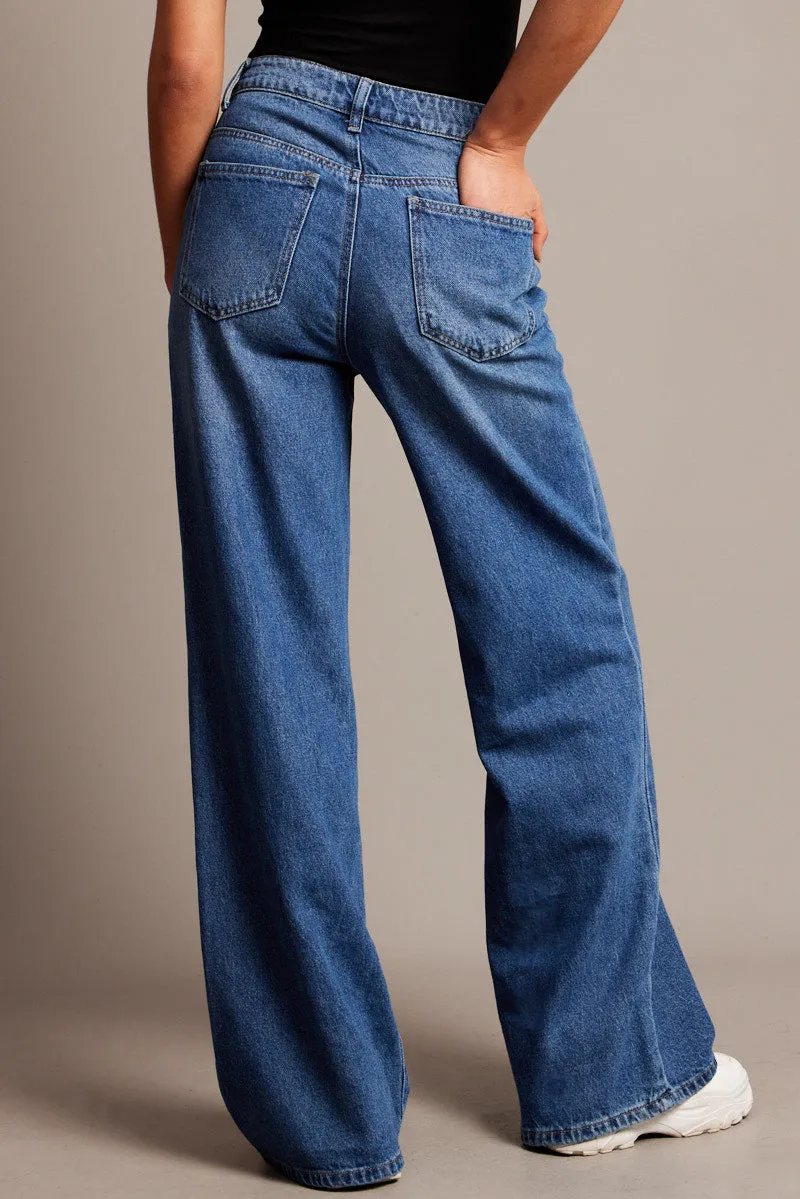 Denim Wide Leg Jean High Rise sold by Ally Fashion product image thumbnail 5