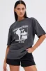 Grey Graphic Tee Short Sleeve sold by Ally Fashion