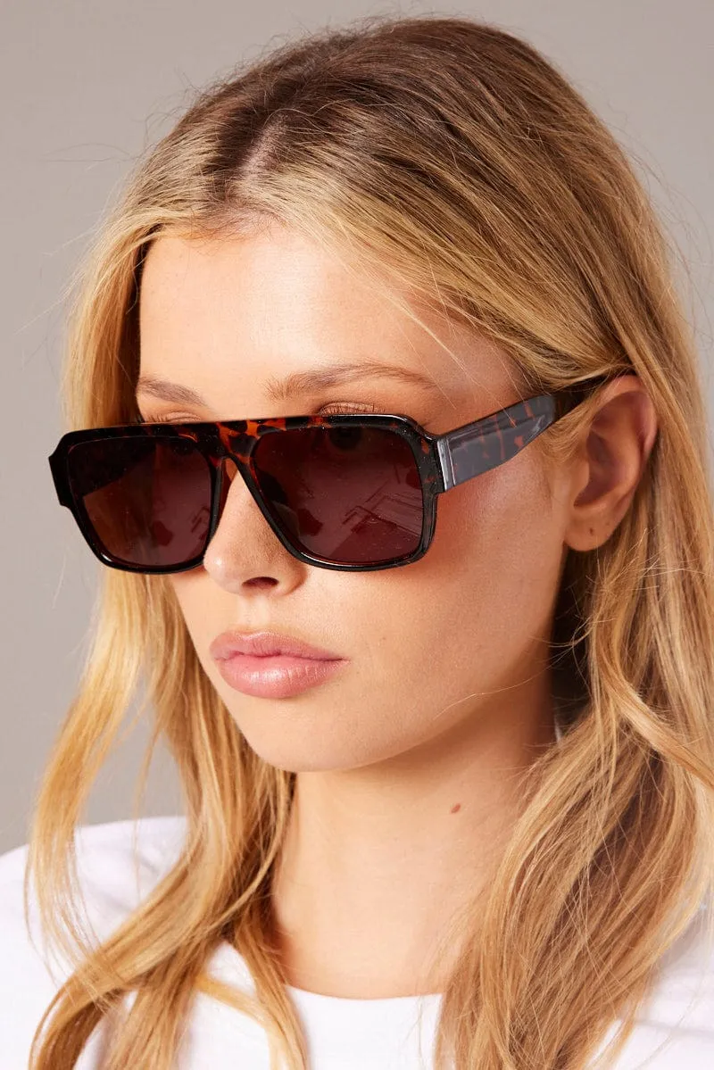 Brown Aviator Sunglasses sold by Ally Fashion