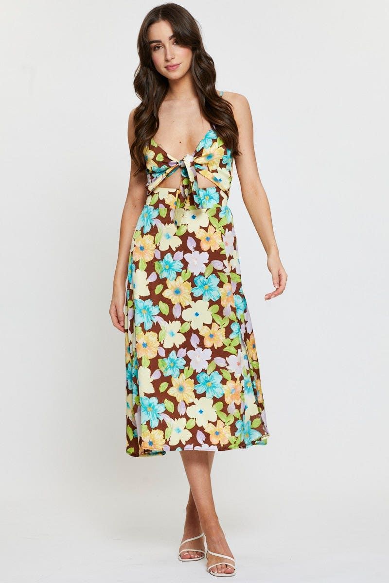 Print A Line Dress Midi sold by Ally Fashion product image thumbnail 3