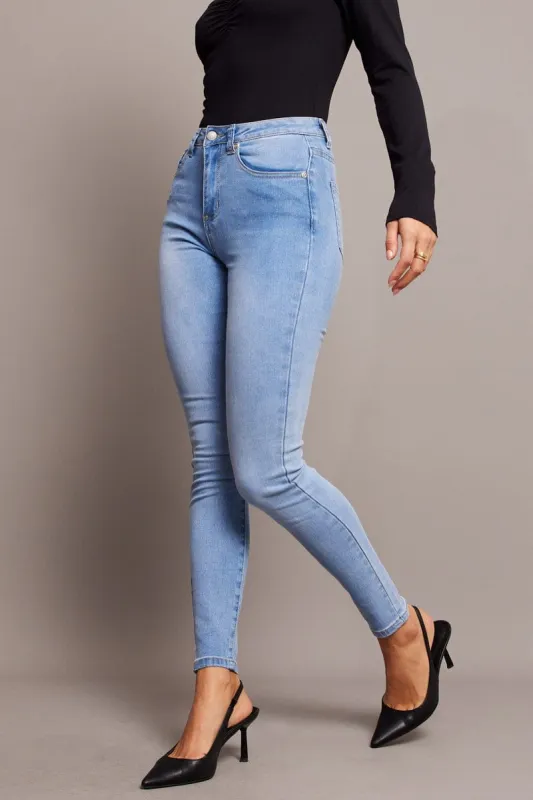 Denim Skinny Jean High Rise sold by Ally Fashion