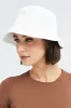 White Toweling Detail Bucket Hat sold by Ally Fashion