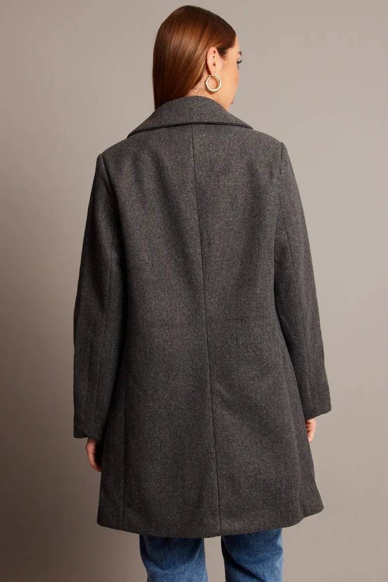 Grey Coat Long Sleeve sold by Ally Fashion product image thumbnail 5
