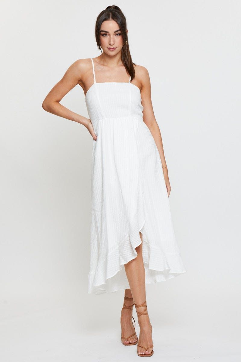 White Maxi Dress Sleeveless sold by Ally Fashion product image thumbnail 3