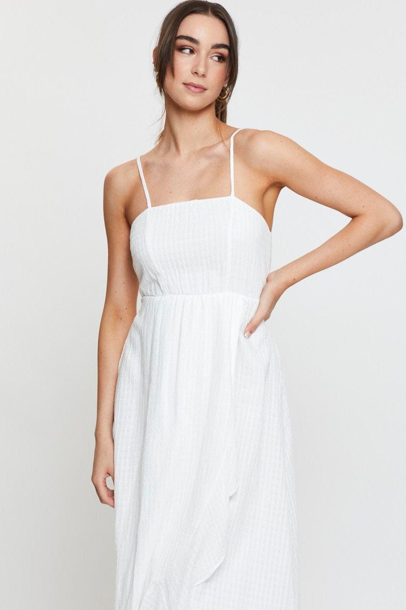 White Maxi Dress Sleeveless sold by Ally Fashion product image thumbnail 2