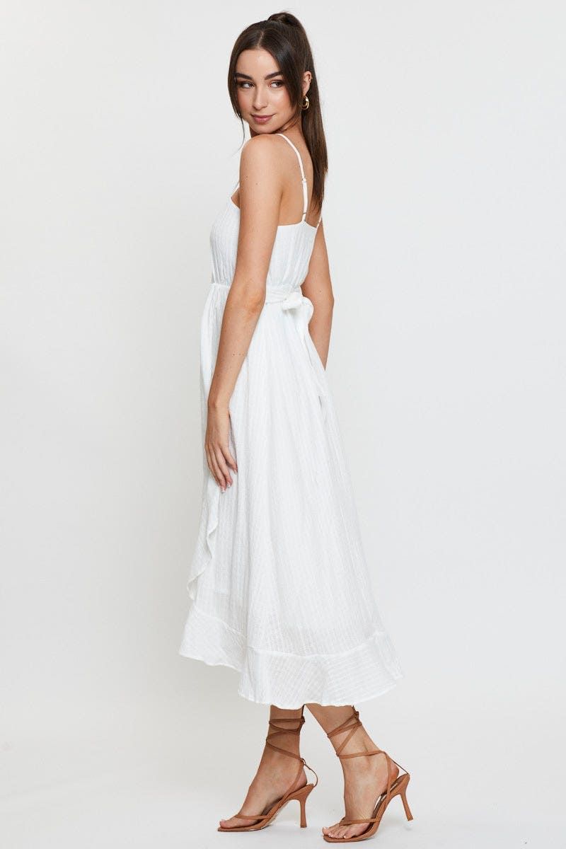 White Maxi Dress Sleeveless sold by Ally Fashion product image thumbnail 4