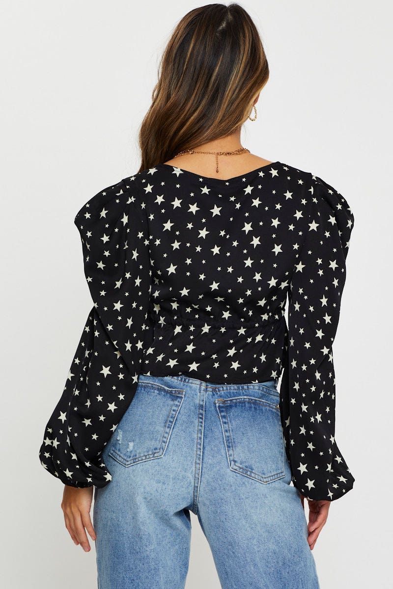 Print Long Sleeve Top sold by Ally Fashion product image thumbnail 4