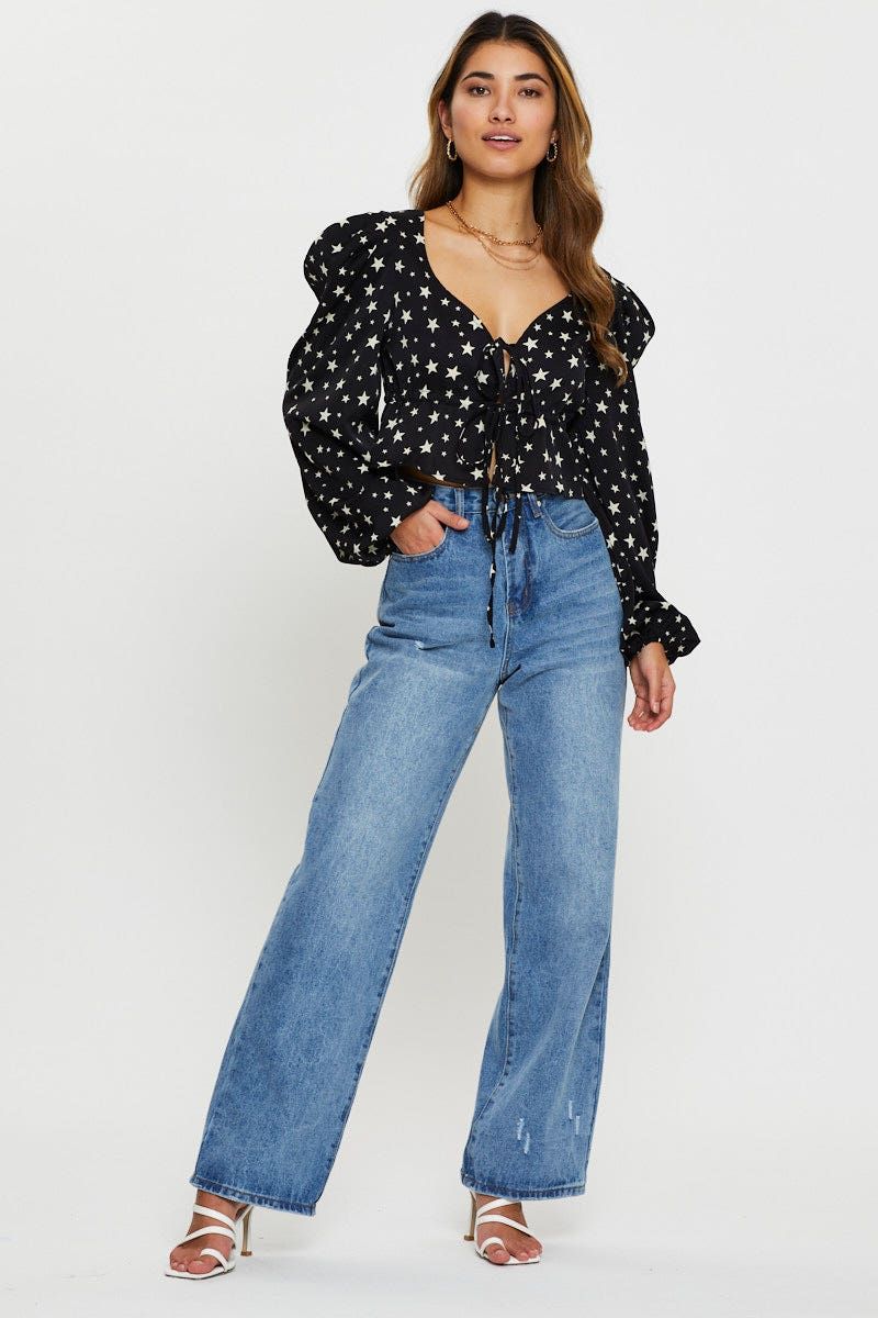 Print Long Sleeve Top sold by Ally Fashion product image thumbnail 2