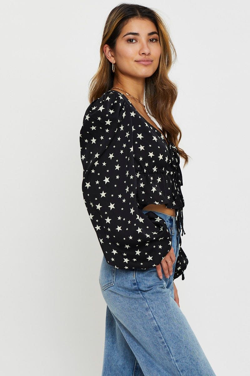 Print Long Sleeve Top sold by Ally Fashion product image thumbnail 3
