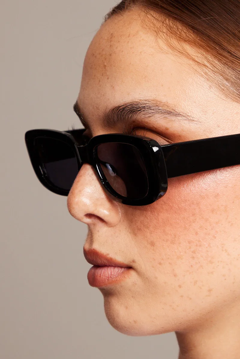 Black Squared Sunglasses sold by Ally Fashion product image thumbnail 2