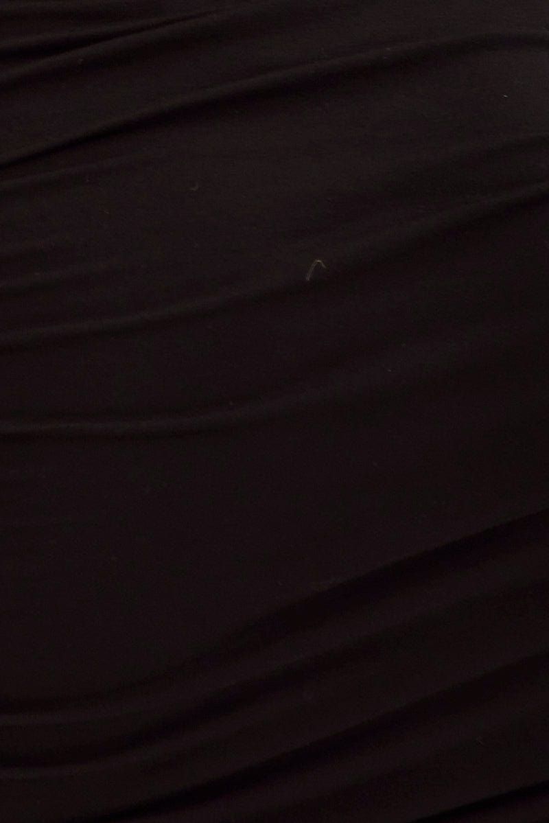 Black Mini Skirt Bodycon Side Ruched Viscose sold by Ally Fashion product image thumbnail 6