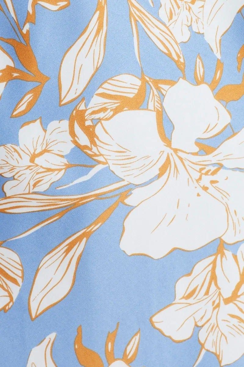 Print Slip Dress Evening Halter Neck Satin sold by Ally Fashion product image thumbnail 5