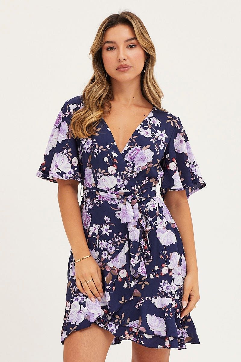 Print Skater Dress Short Sleeve Mini sold by Ally Fashion product image thumbnail 3