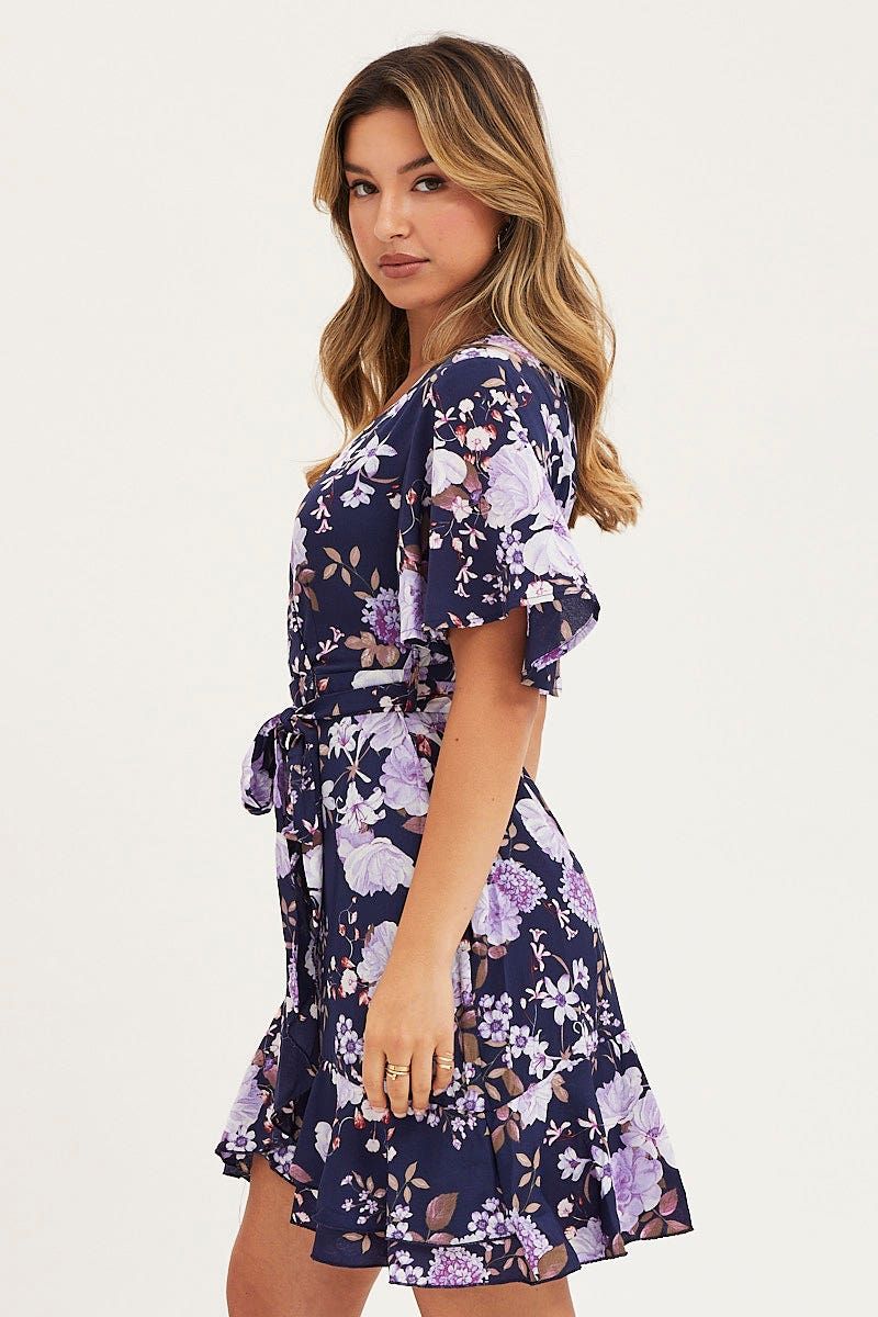Print Skater Dress Short Sleeve Mini sold by Ally Fashion product image thumbnail 4