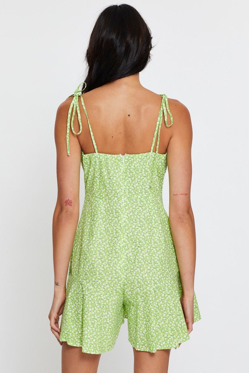 Print Playsuit Sleeveless sold by Ally Fashion product image thumbnail 5