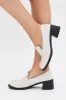 White Mid-Heel Loafers sold by Ally Fashion