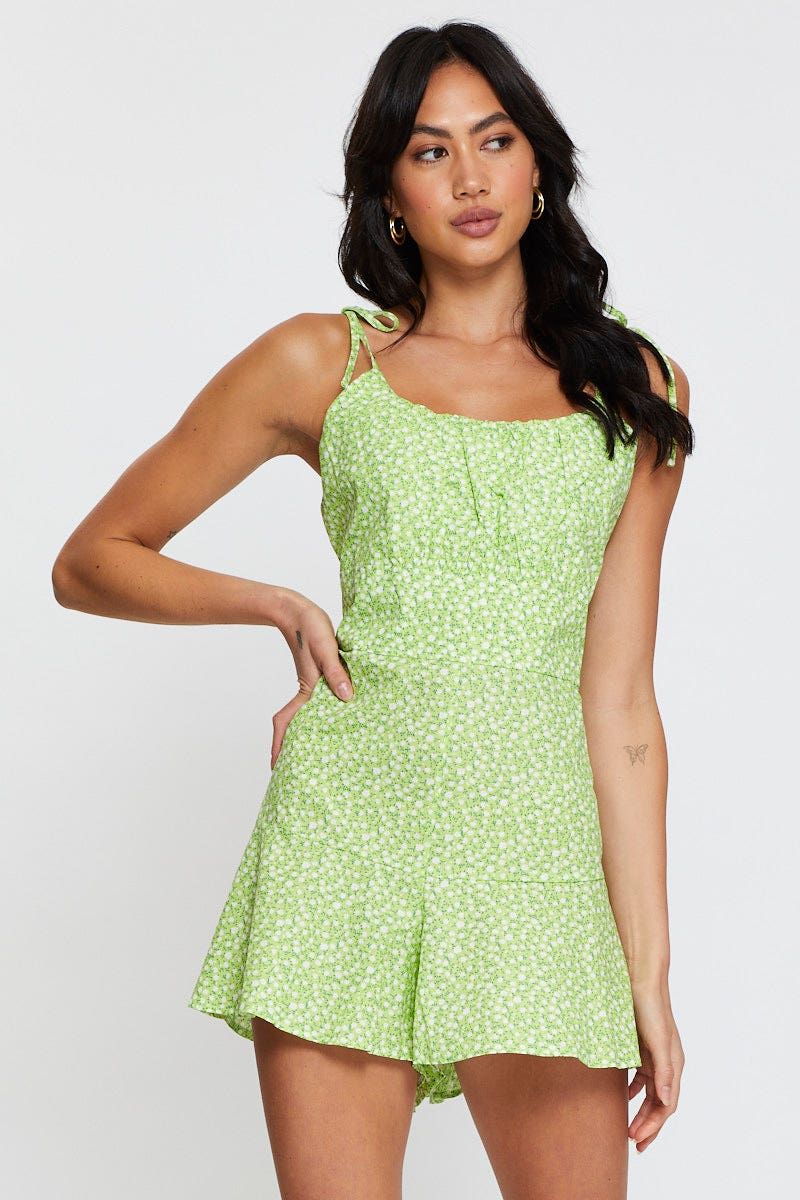 Print Playsuit Sleeveless sold by Ally Fashion product image thumbnail 3