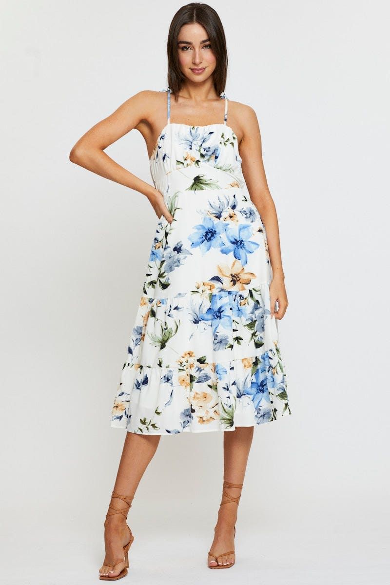 Print A Line Dress Midi sold by Ally Fashion product image thumbnail 3