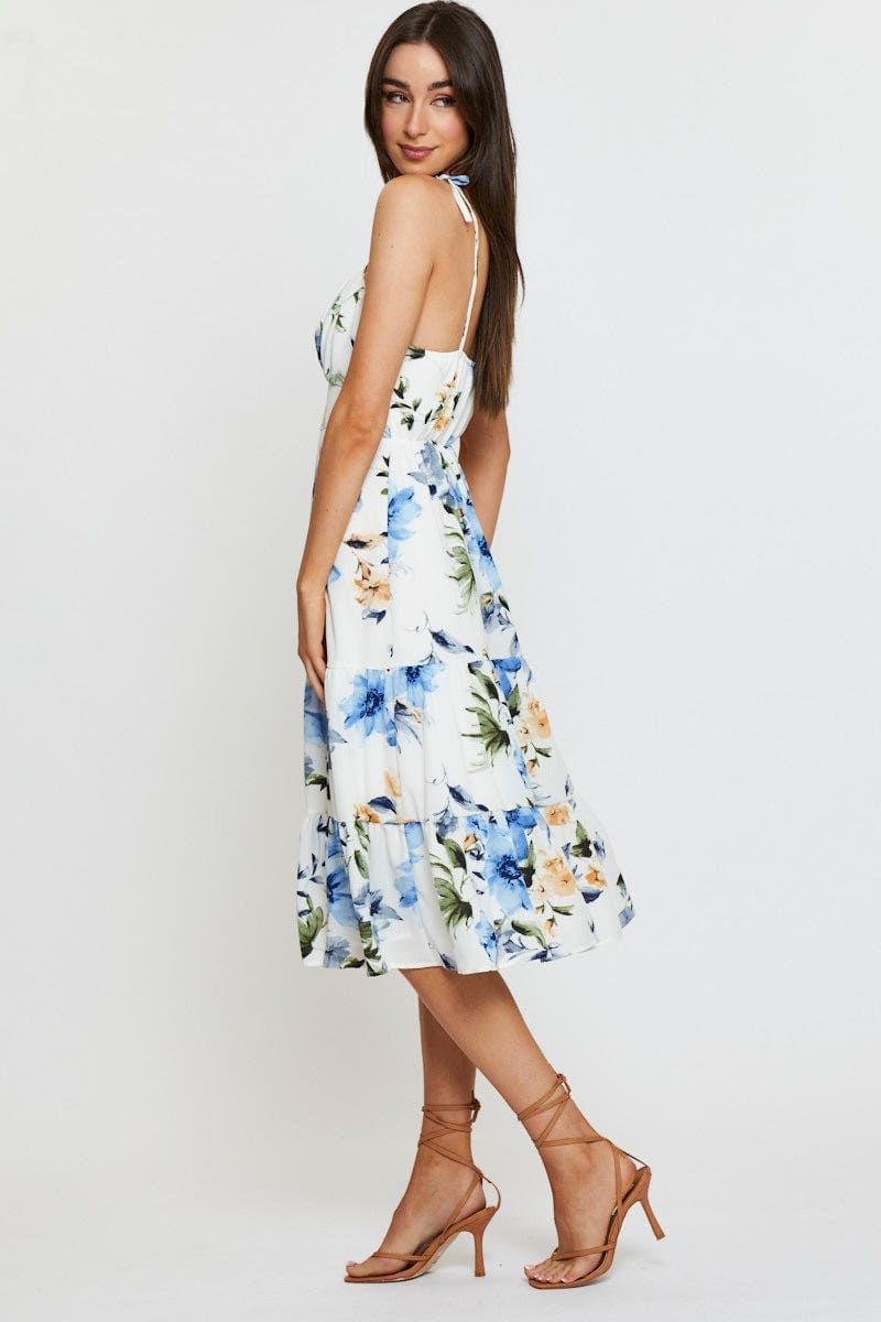Print A Line Dress Midi sold by Ally Fashion product image thumbnail 4