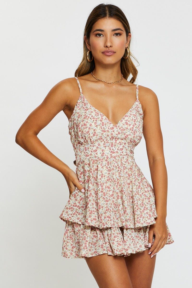 Print Playsuit Sleeveless sold by Ally Fashion product image thumbnail 3