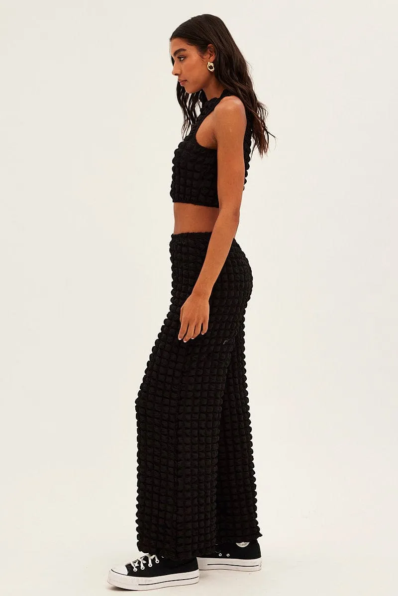 Black Wide Leg Pants sold by Ally Fashion product image thumbnail 4